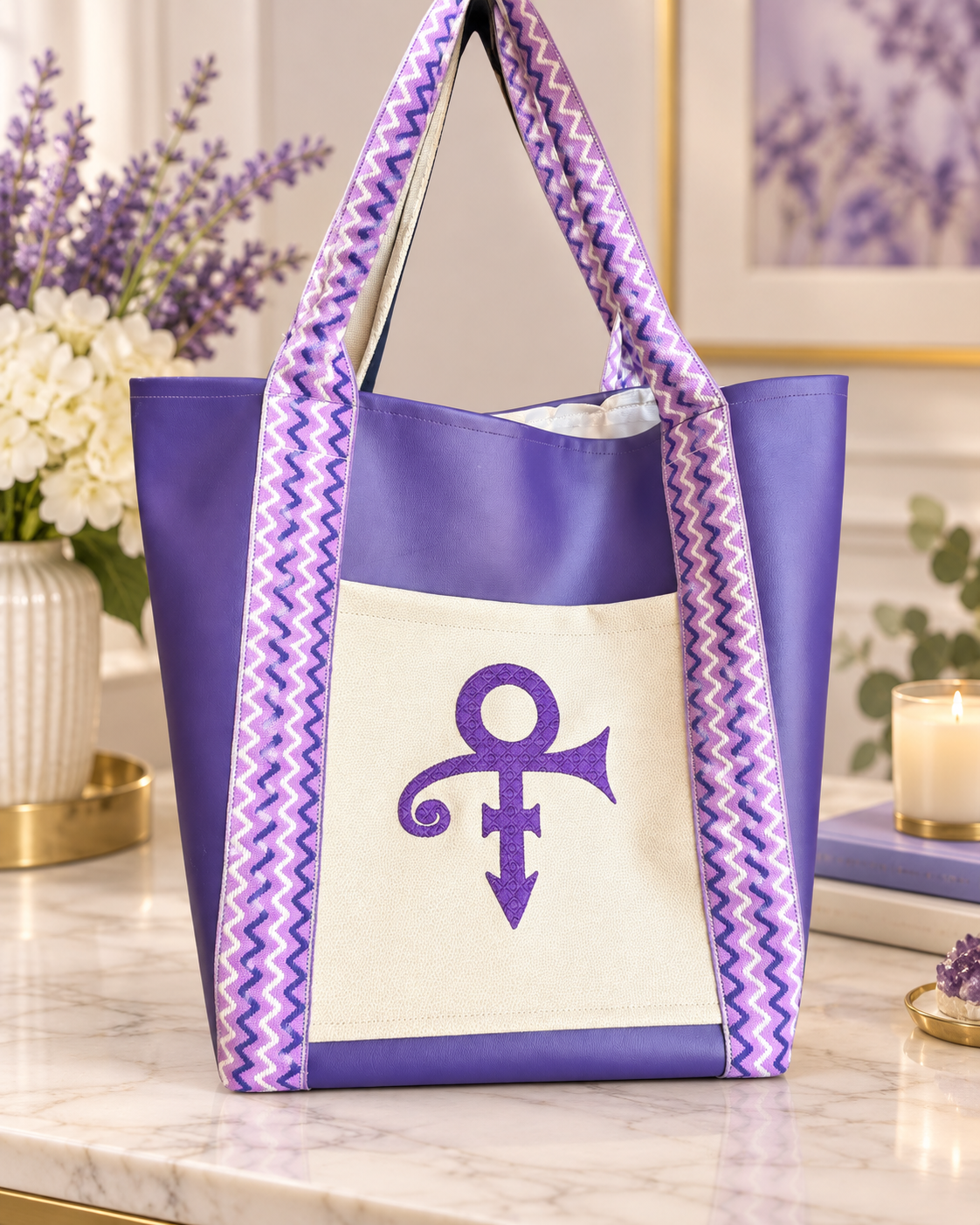 Purple Rain Day Bag (Custom Made)