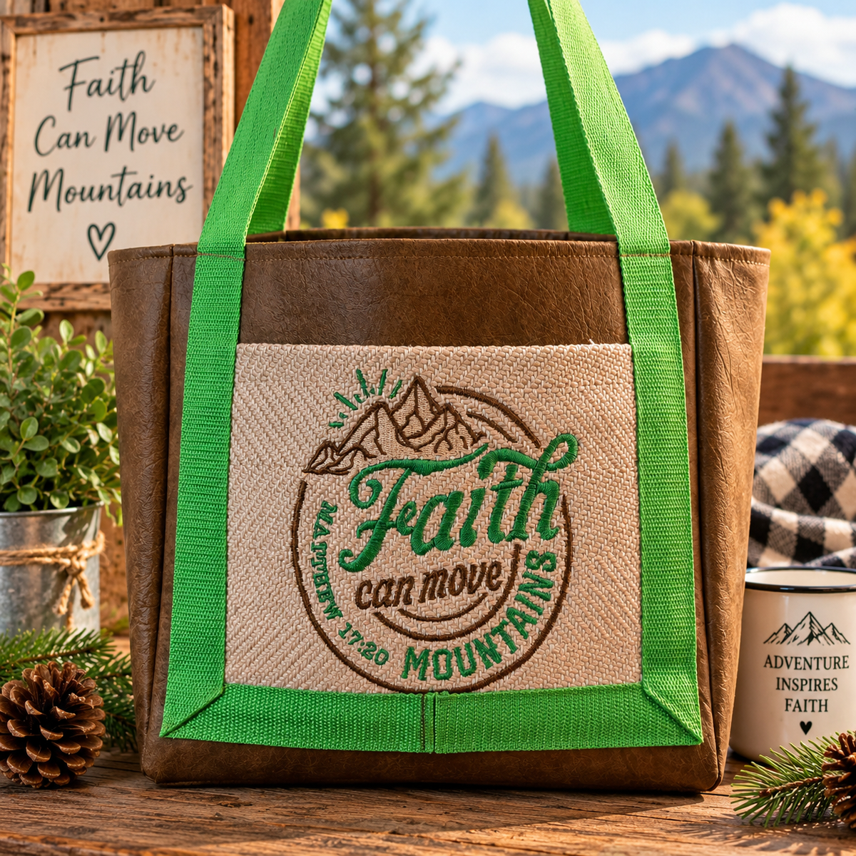 Faith Moves Mountains Day Bag