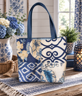 Blue Harmony Patchwork Day Bag
