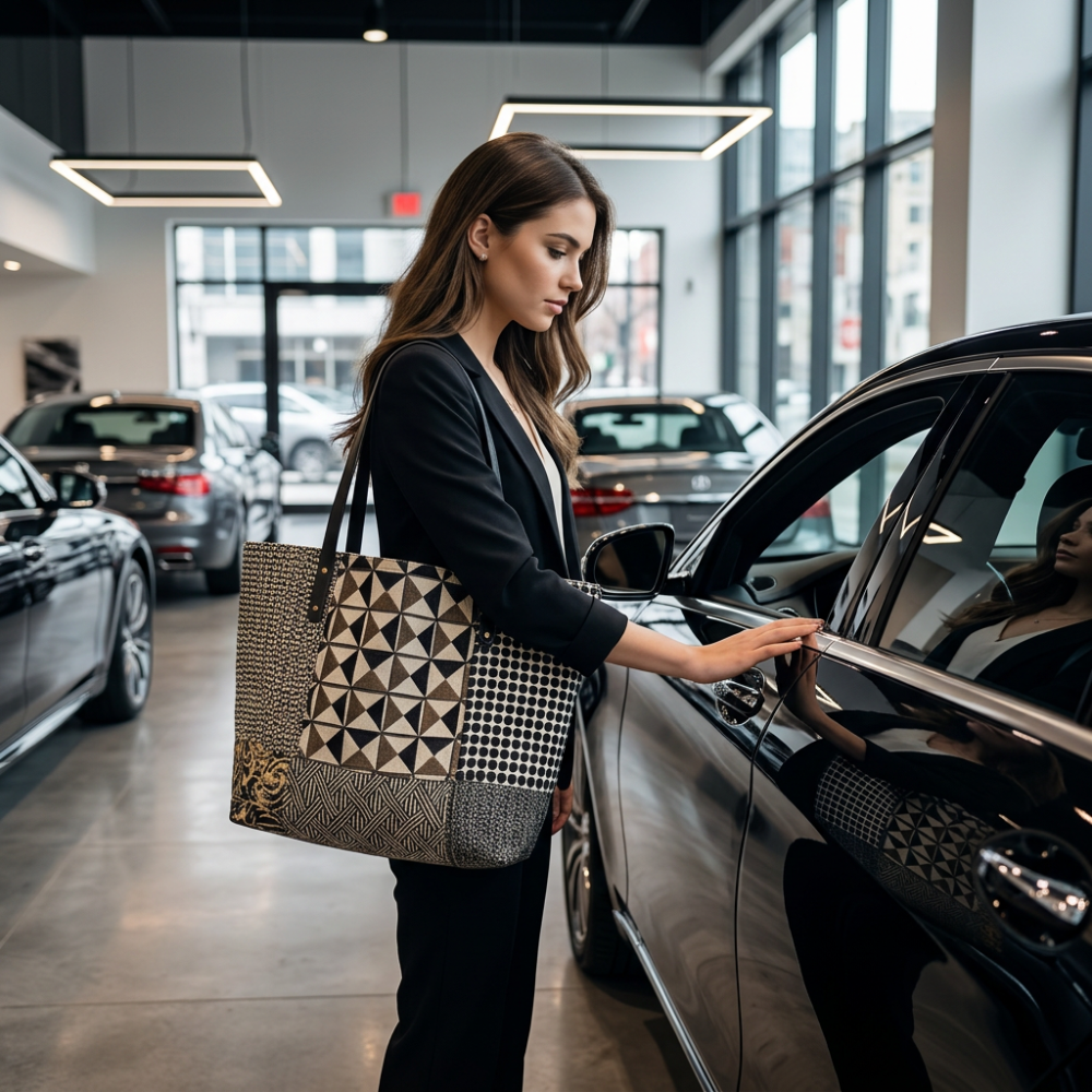 Black and White Executive Day Bag