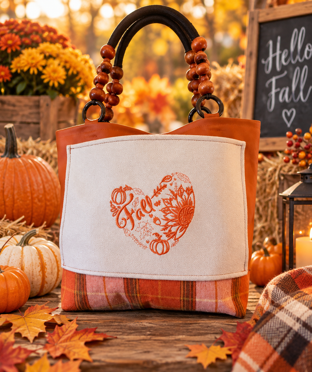 Plaid Love Day Bag