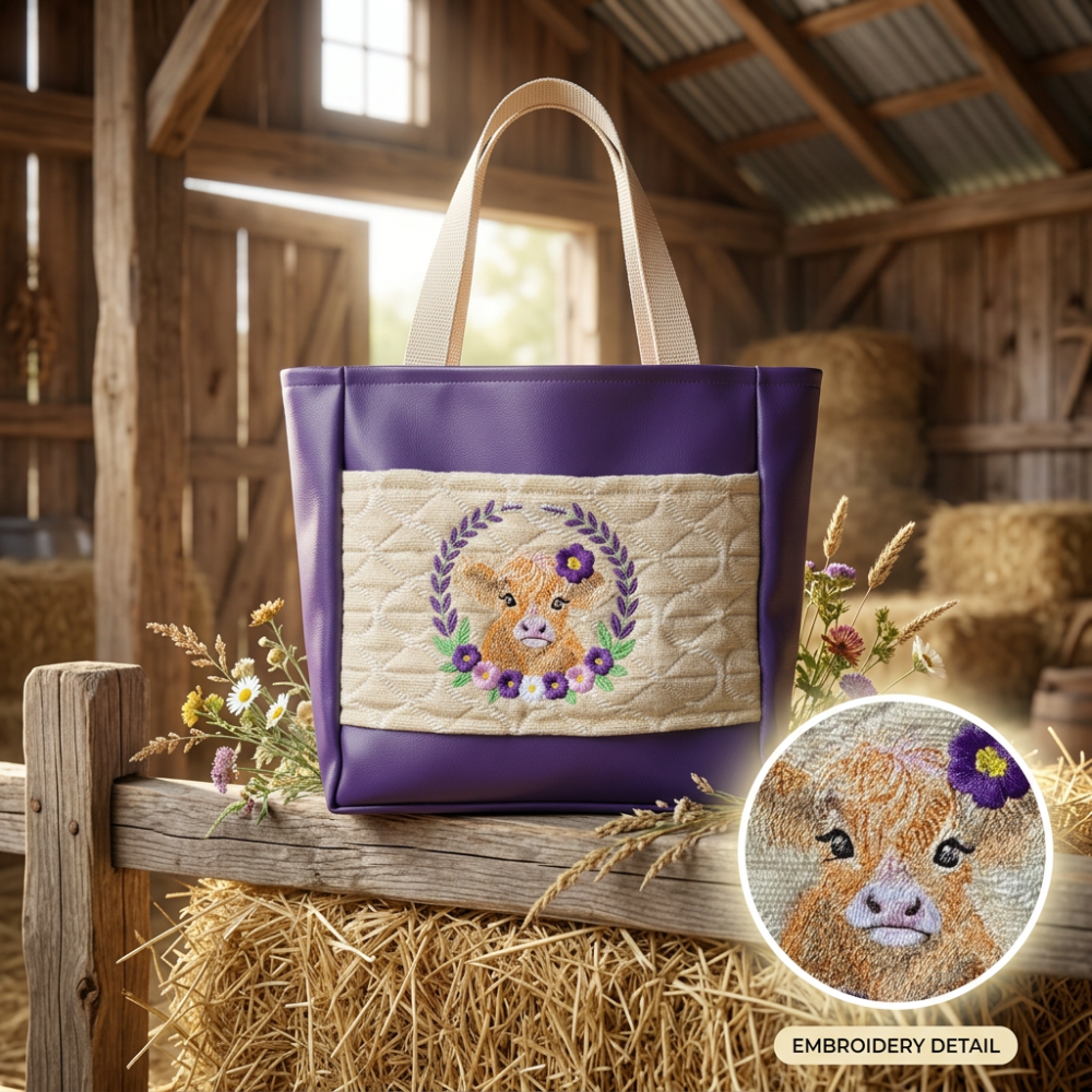 Purple Cow Day Bag