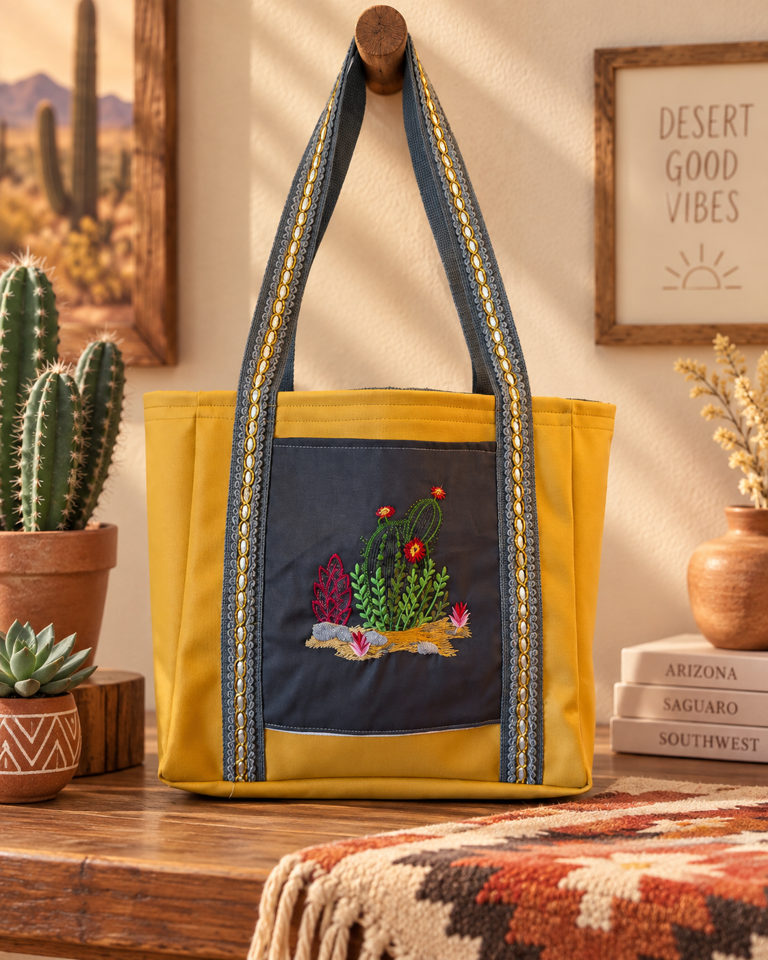 Desert Cactus Day Bag