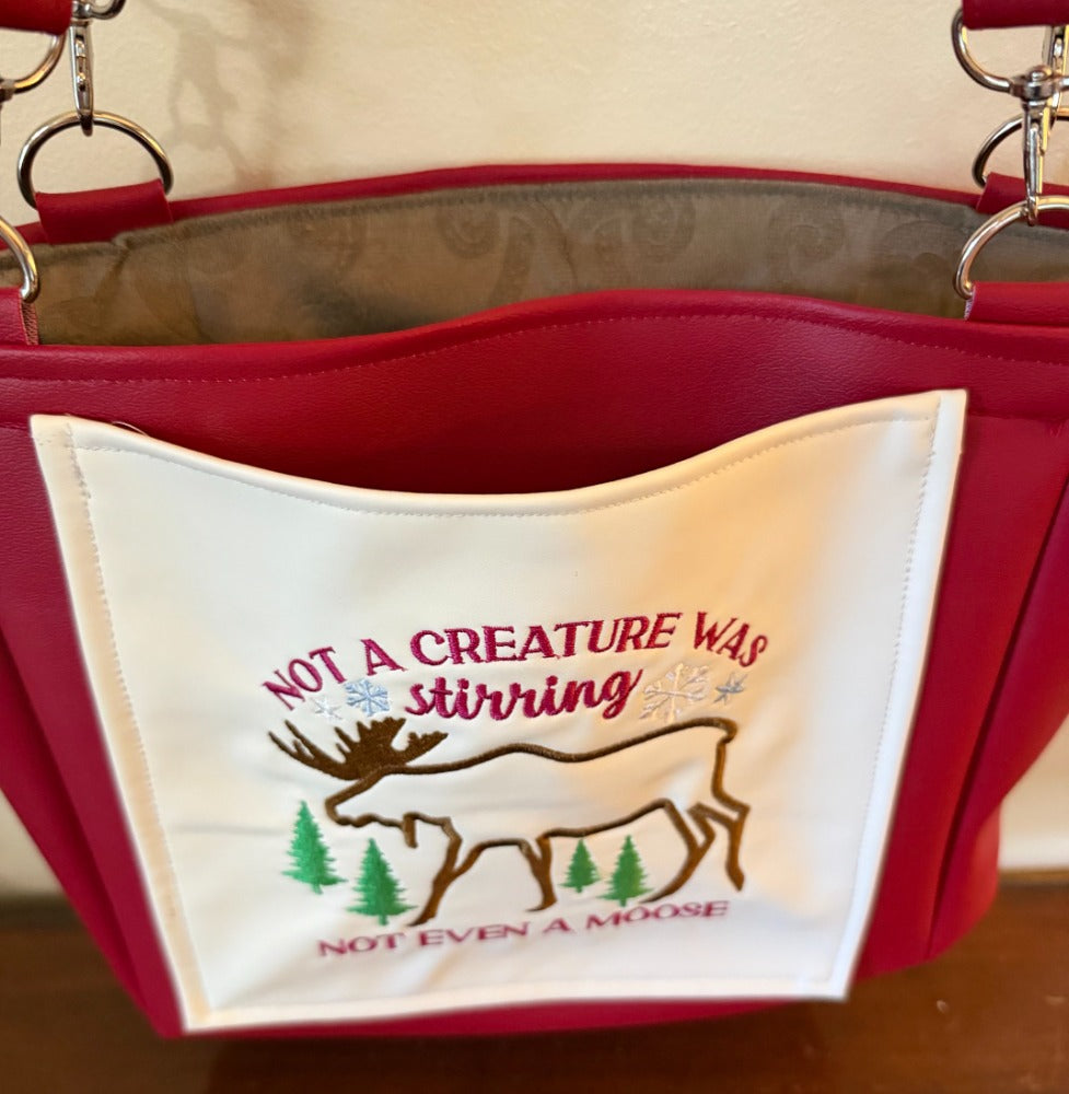 Christmas Moose Day Bag