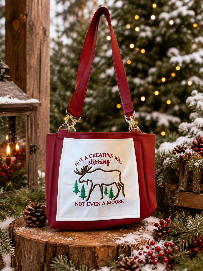 Christmas Moose Day Bag